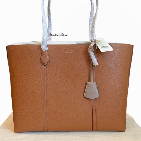 🔥like new! Tory Burch Perry Triple- Compartments Tote - Picture 2 of 13